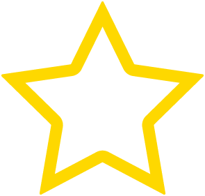 Unfilled star rating icon