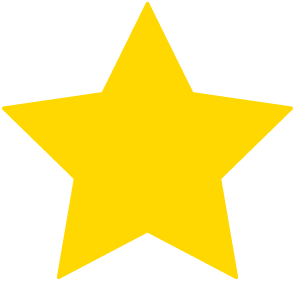 Filled star rating icon
