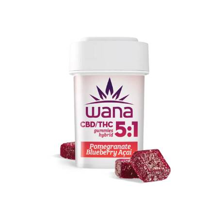 Wana 5 1 Pomegranate Blueberry Acai Gummies